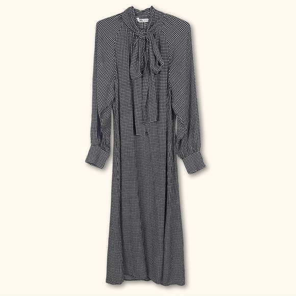 Zara Black and White Checkered Dress - Picture 3 of 5